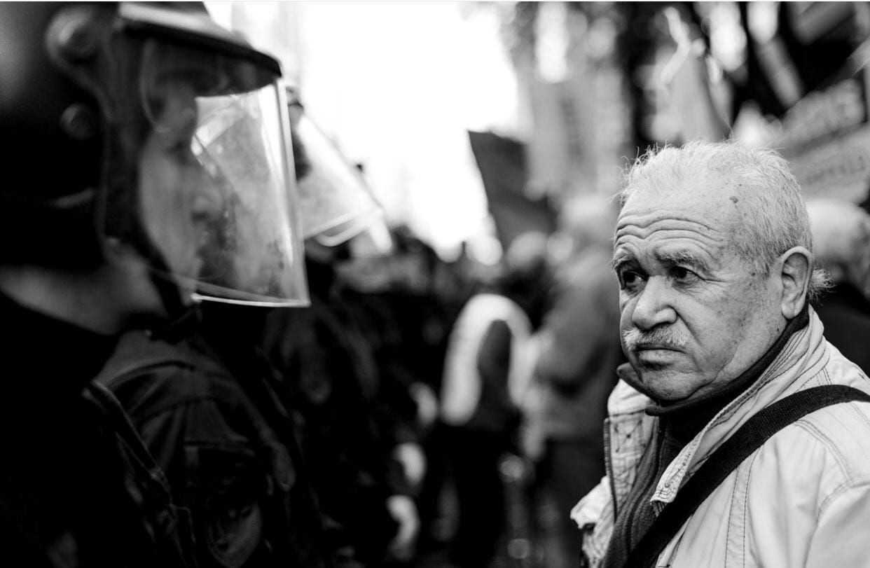 Represión a jubilados - Buenos Aires, 28 de agosto de 2024 - Foto: Federico Cosso